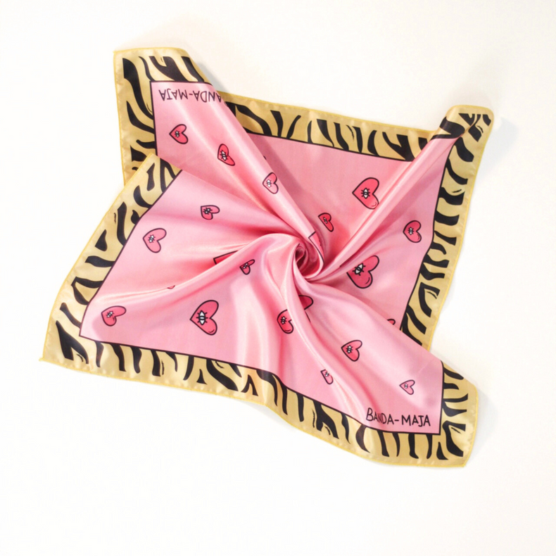 Pink Heart I Pañuelo