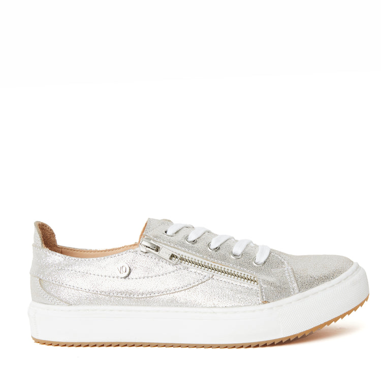 Zapatilla Plateada con Cierres