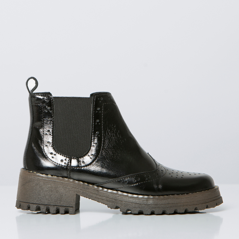 Botín Negro con Elástico