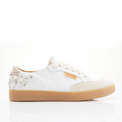 Zapatilla Urbana Blanca con Perlas