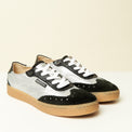 Zapatilla Plateada y Negro