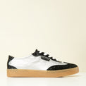 Zapatilla Plateada con Negro